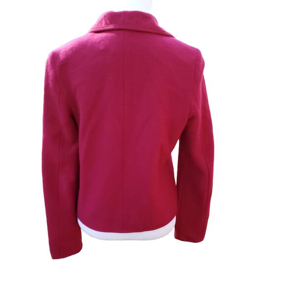 Geiger Tyrol Austria Magenta Pink Boiled Wool Jacket Sz EU 36 US Small - Picture 9 of 16